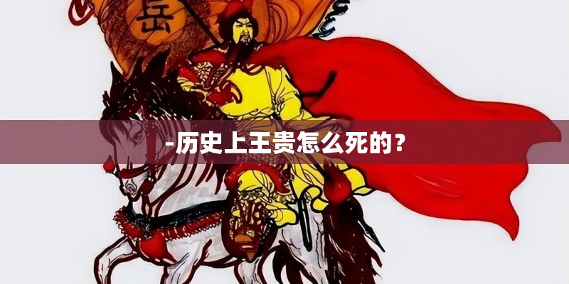 -历史上王贵怎么死的？