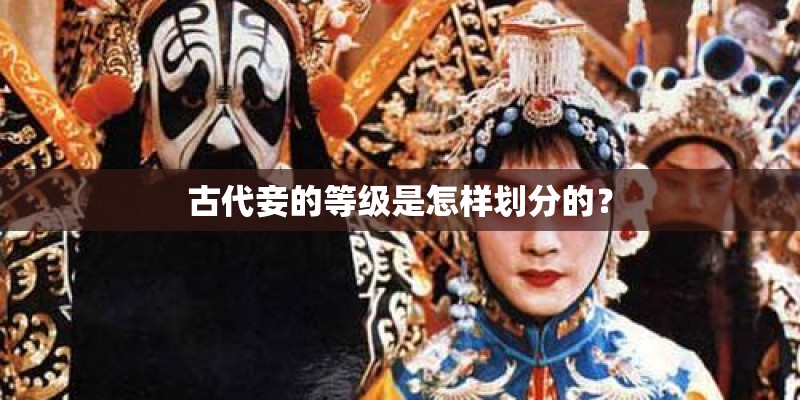 古代妾的等级是怎样划分的？