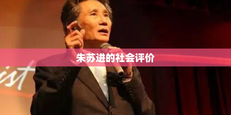 朱苏进的社会评价