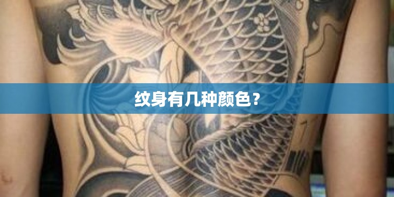 纹身有几种颜色？